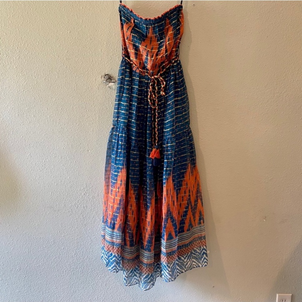 NWT Anthropologie Verb by Pallavi Singhee Nora Strapless Maxi Dress